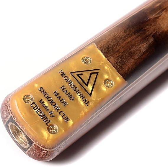 CUESOUL 3/4 Jointed Snooker Cue 57 inch Handcraft with Extension/Joint Protector Packed in Leatherette Cue Bag