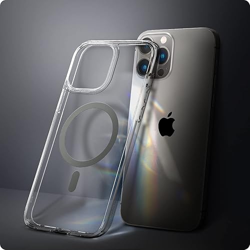 Vista 182 de Spigen Funda para iPhone 15 Pro, ultra híbrida MagFit [antiamarilleo] [compatible con Magsafe] - Fibra de carbono