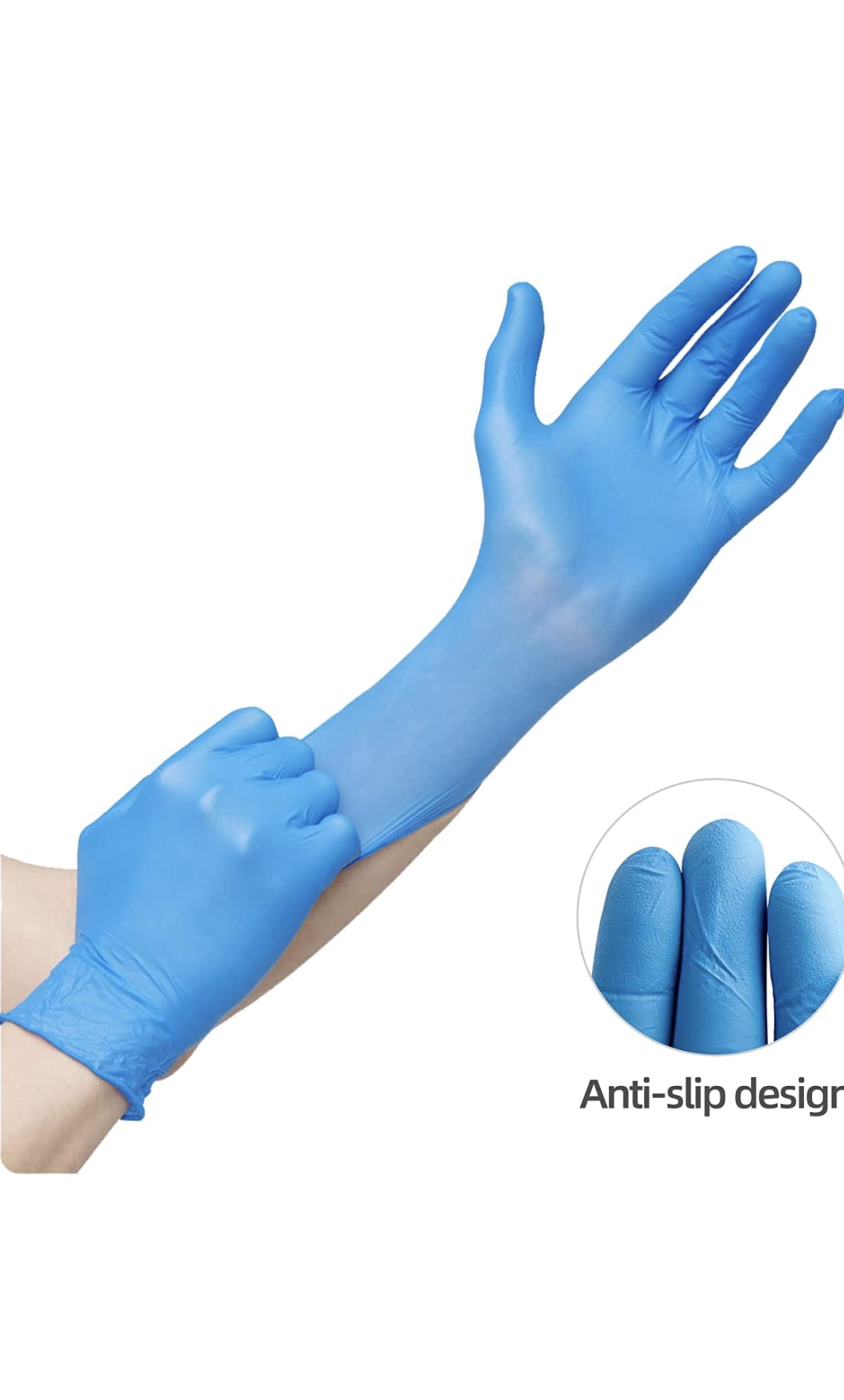 Zakia Beauty Gloves (BLUE, LARG)