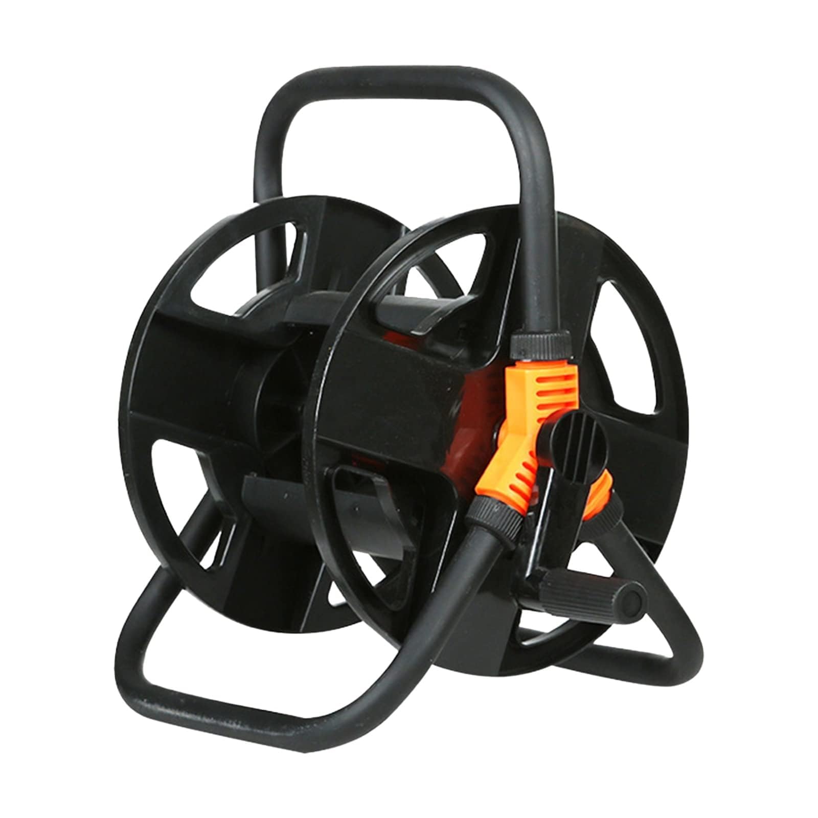 – THE WHITE SHOP Garden Hose Trolley - 20m Water Pipe Reel and Organizer for Watering - Suitable for Garden, Camping, and Balcony