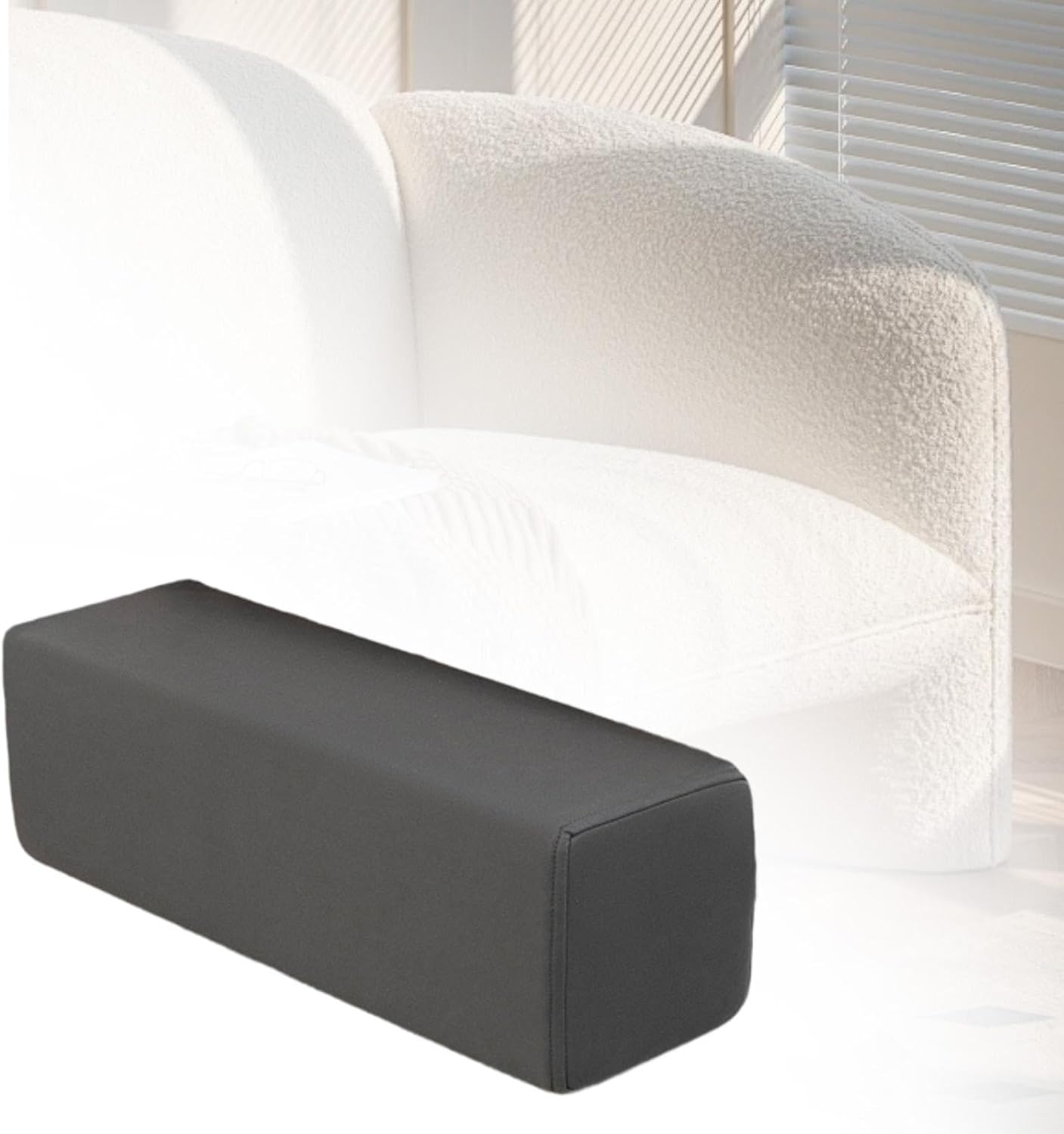 Подушка Armruhe Pillow Support Подушки-валики Прямоугольная подушка для подлокотника Дивана Автомобильного кресла Спальни рабочего места, Темно-серый серый (dark grey), фото 4