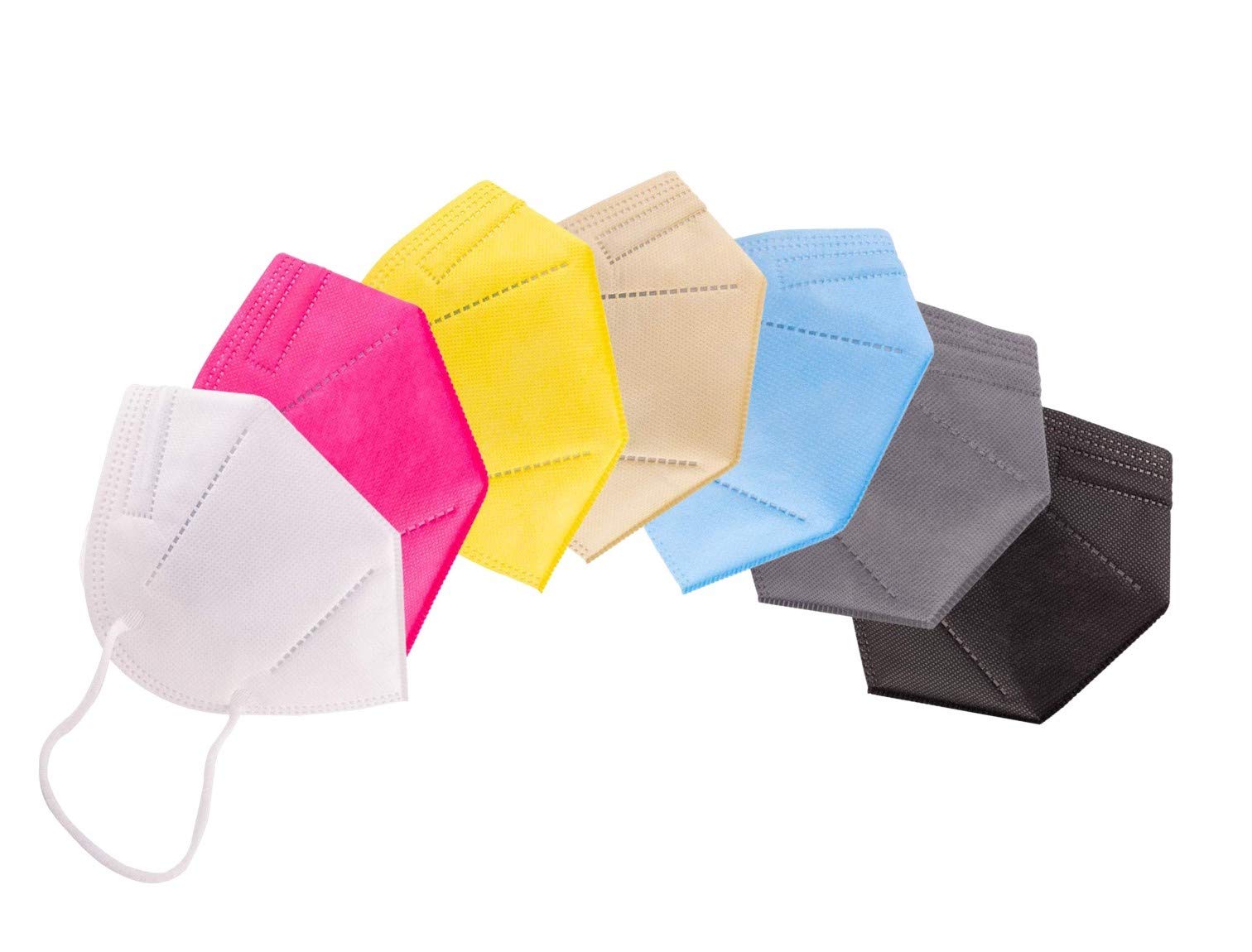 OCEAN N95 Mask Washable and Reusable Pack of 25 Multicolor Without Valve N95 Mask for Adults Men and Women Original & Comfortable N95 Mask for Daily Needs