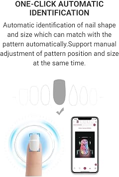 O'2NAILS 2026 Digital Mobile Nail Art Printer M1 - Mini Portable Nail Painting Machine Control Through Free Mobile App