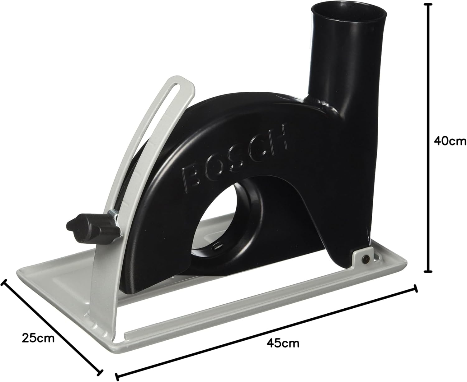 Bosch Professional Cutting Guide with Dust Extraction Outlet (Ø 100/115/125 mm, Accessories for Angle Grinders)