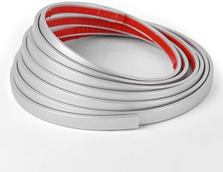 Wowstar 30 Ft Peel and Stick Trim, Molding Trim for Walls, Edges, Borders, Window Frames, Backsplash Tiles, Flexible and Self Adhesive Trim, Silver