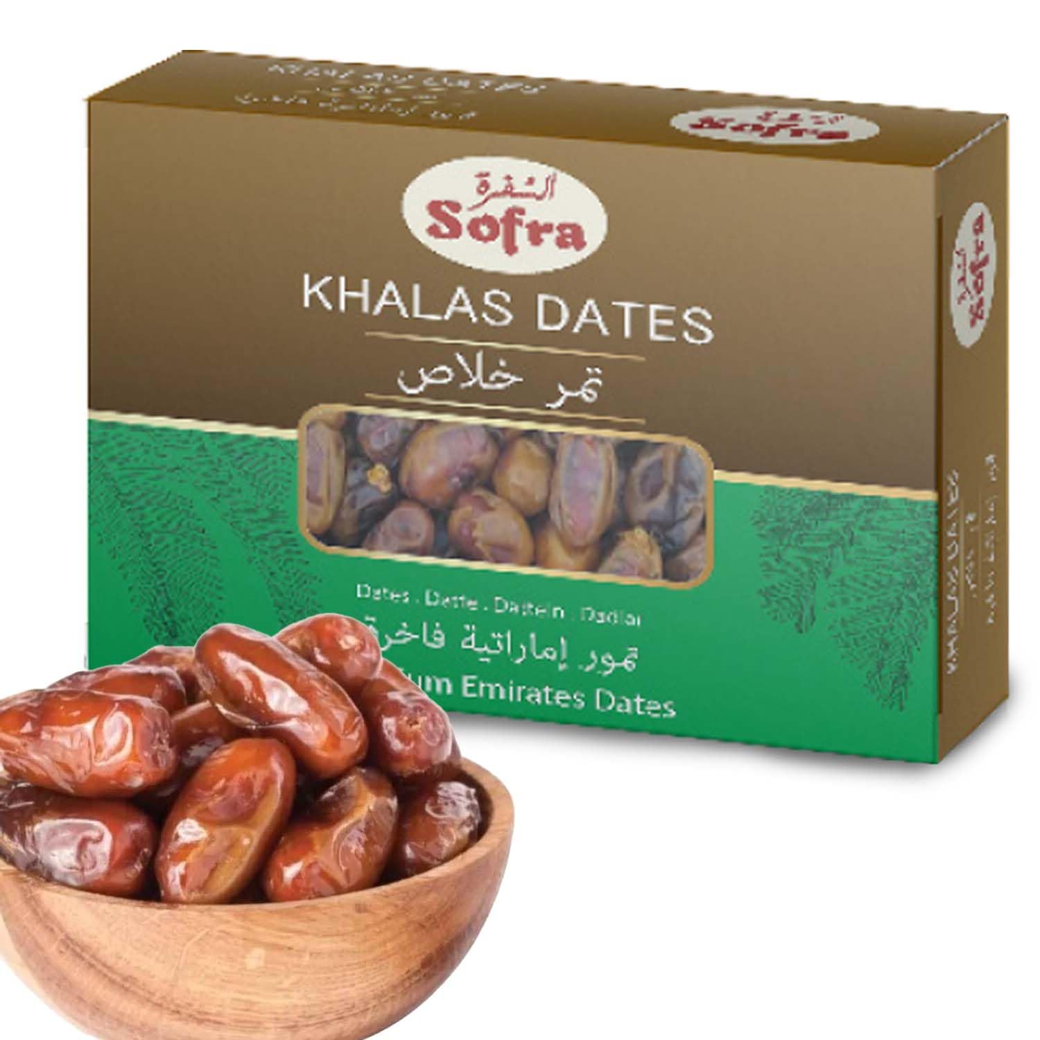 Africa Select Sofra Khalas Dates – Emirates Dry Dates 1kg (Pack of 6) | Bulk Value Pack | Premium Middle Eastern Date