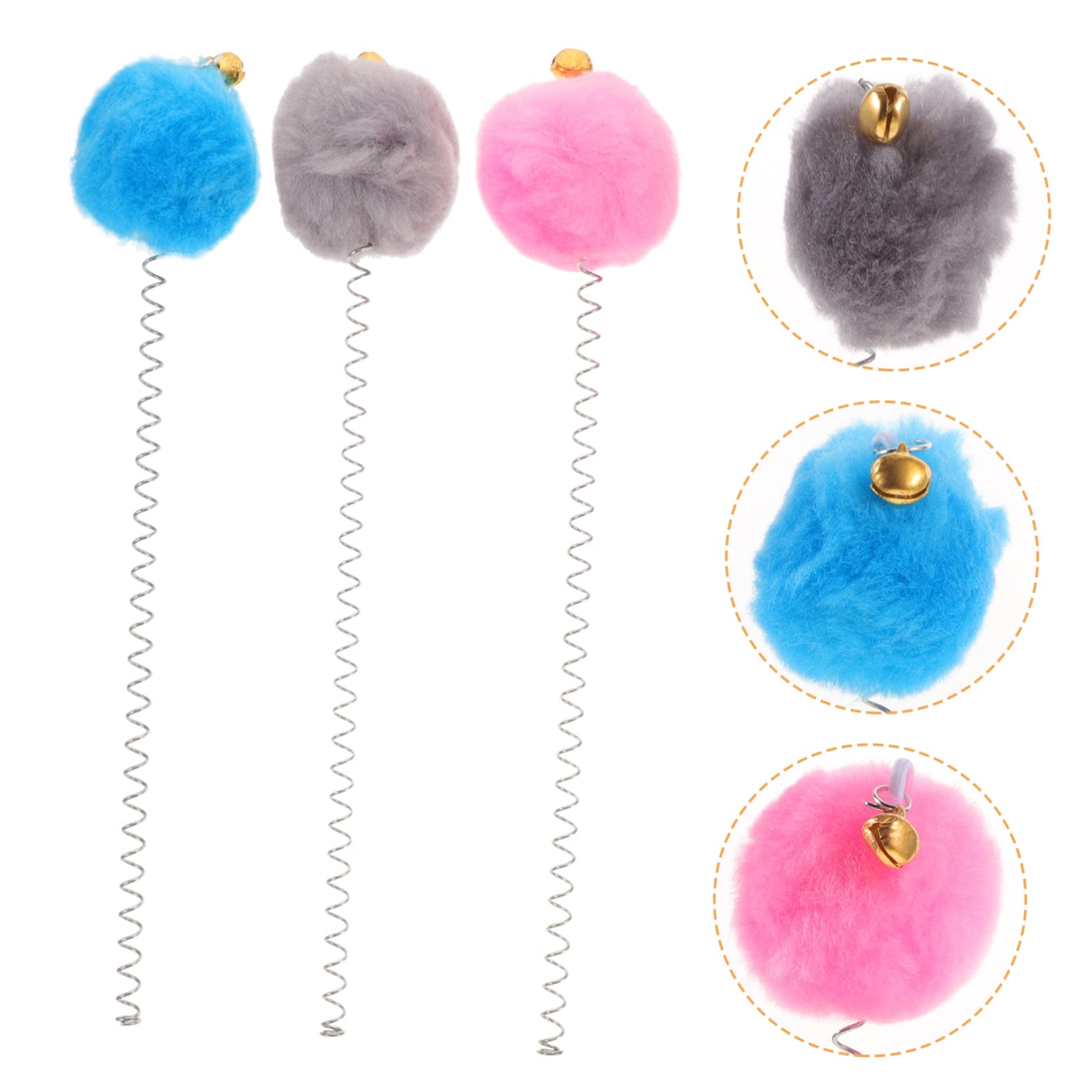 VANZACK 30 Teiliges Katzenspielzeug mit Saugnapf Federnde Katzenangel aus Robustem Material Interaktives Spielset für Katzen Fördert Bewegung und Stressabbau Buntes Design Blau