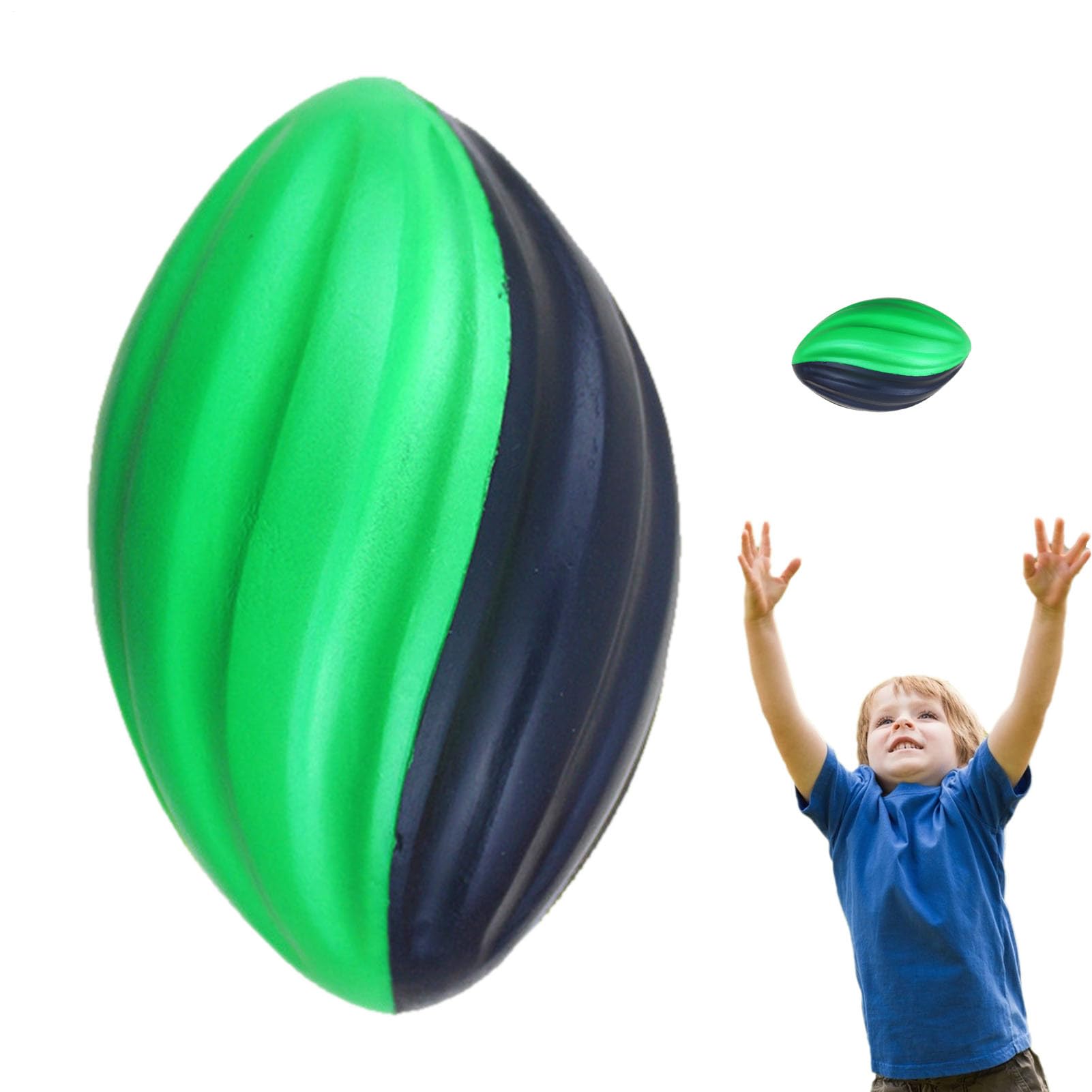 Genérico Pelota De Rugby para Niños: Pelota De Espuma De Rebote Lento De 5 Pulgadas, Diseño En | De Entrenamiento Sólido Y Suave para Juegos En Interiores Y Exteriores, Equipo Deportivo Seguro