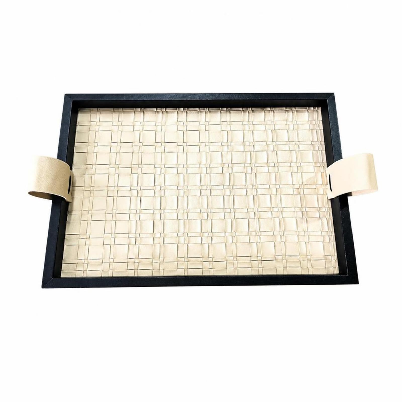 predolo vielseitig Holztablett | Praktische Tragegriffe, Serviertablett, Flach, Servierplatte, für Teestunde, 45x31x3cm