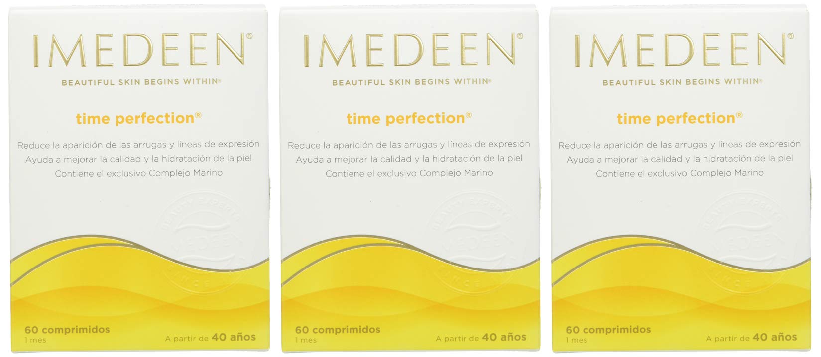 Imedeen Time Perfection, Complemento Alimenticio Con Vitamina C y Zinc, Reduce la Aparición de las Arrugas, Paquete de 3 x 60 Comprimidos