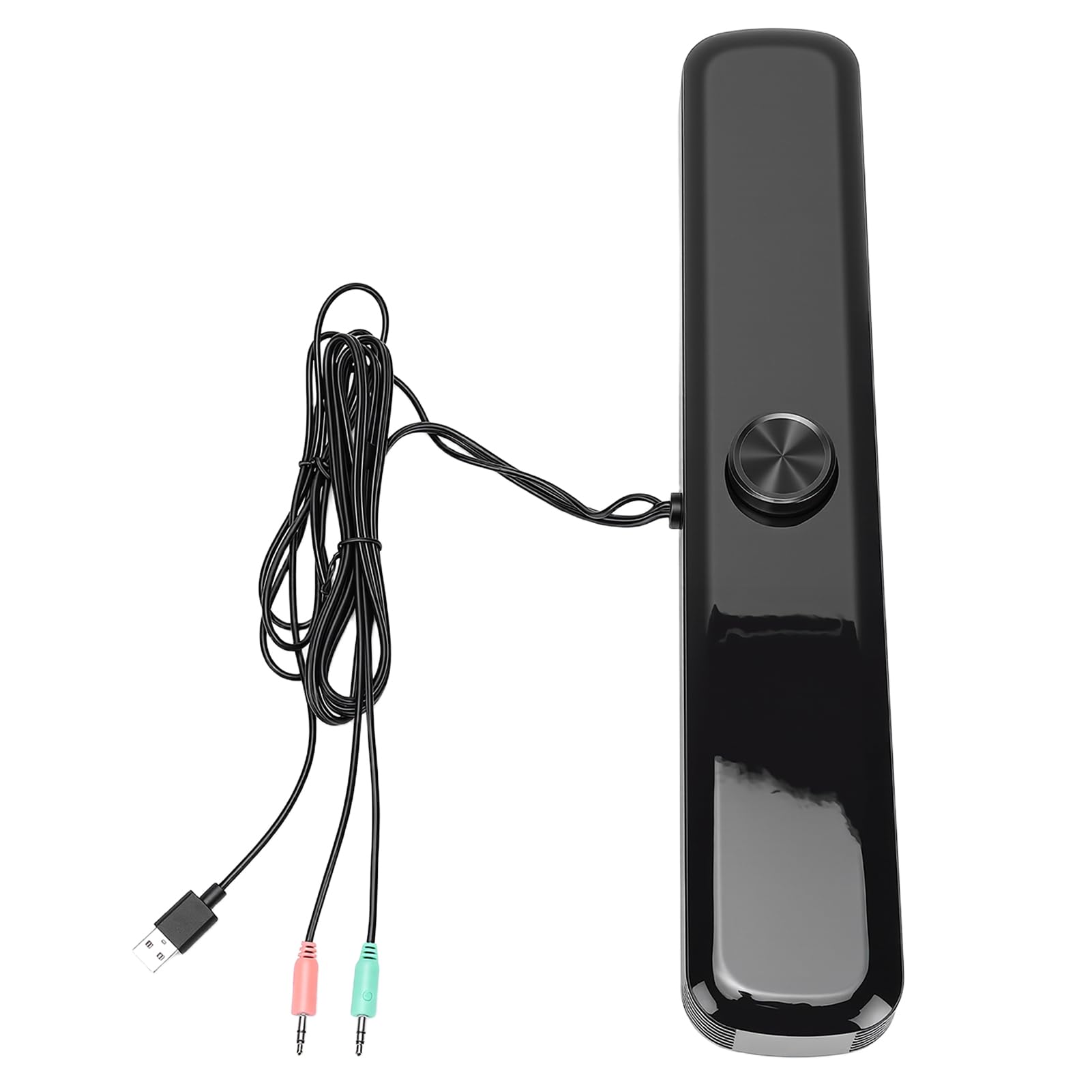 Altoparlante per Computer con Suono Stereo 3D e Luci LED Respiratorie per Uso Desktop e Laptop, Elegante Materiale ABS, Dimensioni Compatte, 1 unità