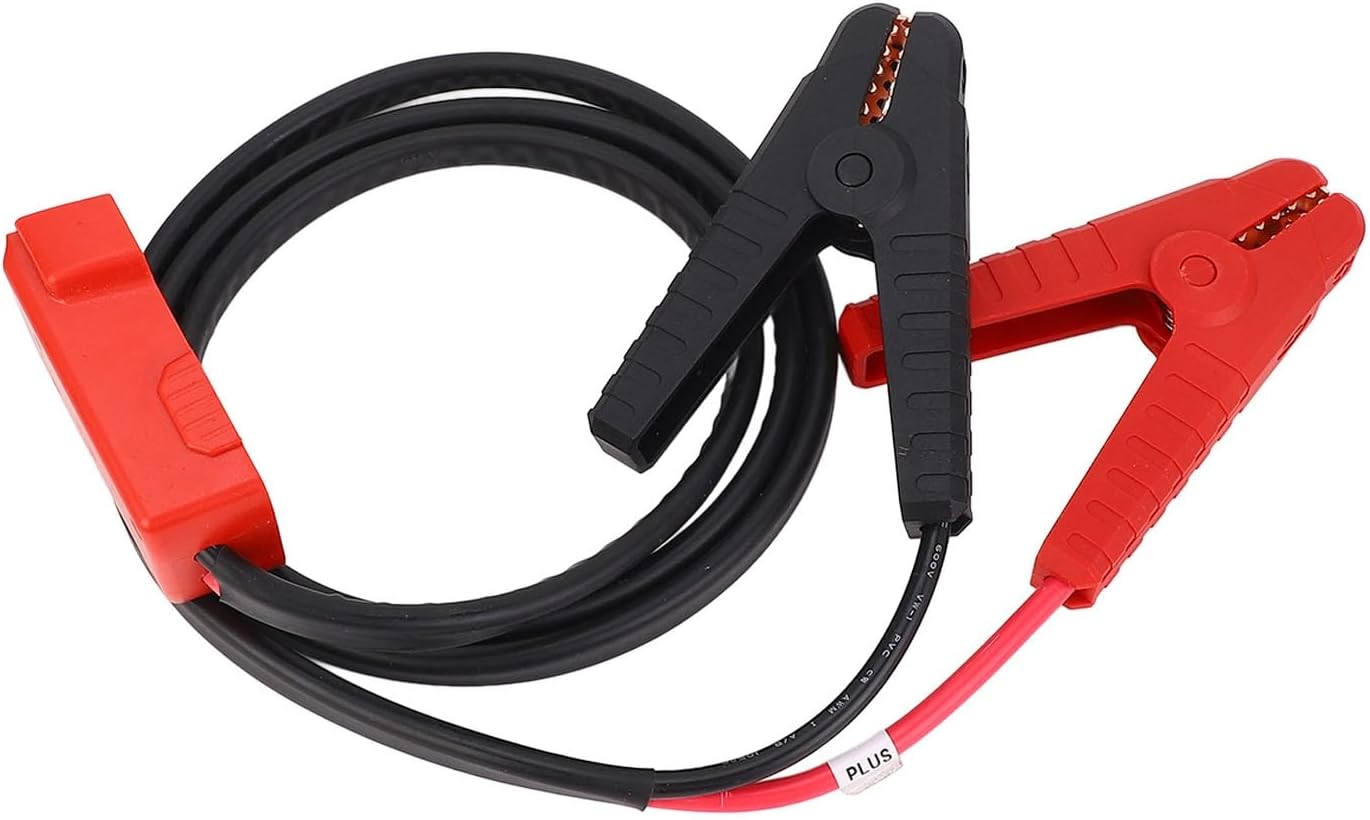 Battery Jumper Cables with Adapter, 8AWG Wire for 18V Li Ion Batteries, Jump Starts up to 5.0L Gas and 3.0L Derv Engines, ABS Material, Silicone Rubber Insulation