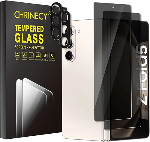 Miniatura 7 de 2 juegos Protector de pantalla para Samsung Galaxy Z Fold 5 interior de película de TPU suave + protector de pantalla frontal + protector de lente