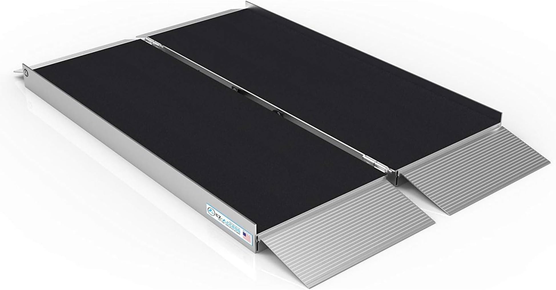 EZ-Access Suitcase Singlefold Portable Ramp with an Applied Slip-Resistant Surface, 4 Foot