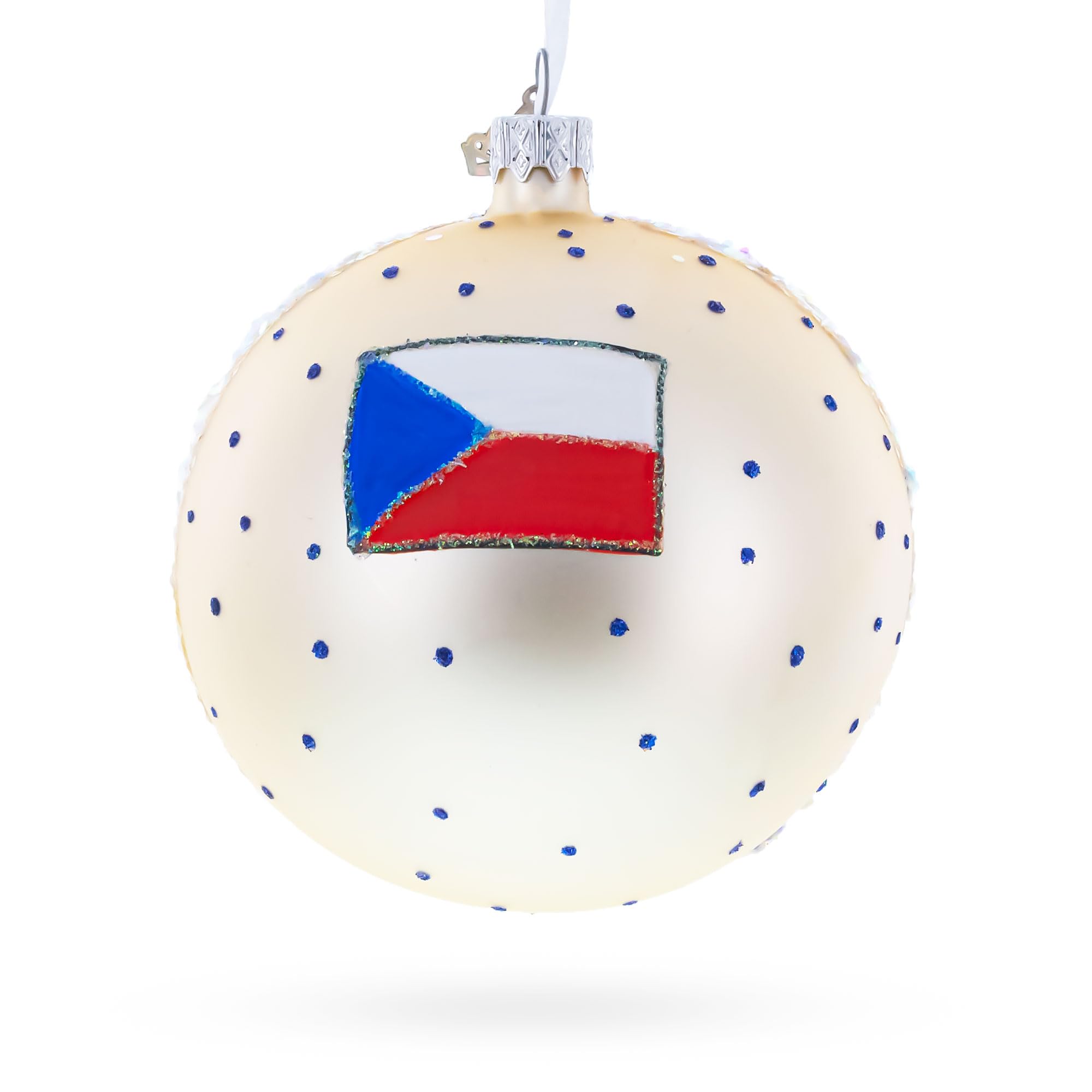 Ornamento de Navidad de Bola de Vidrio Karluv Most, Praga, República Checa 4 Pulgadas