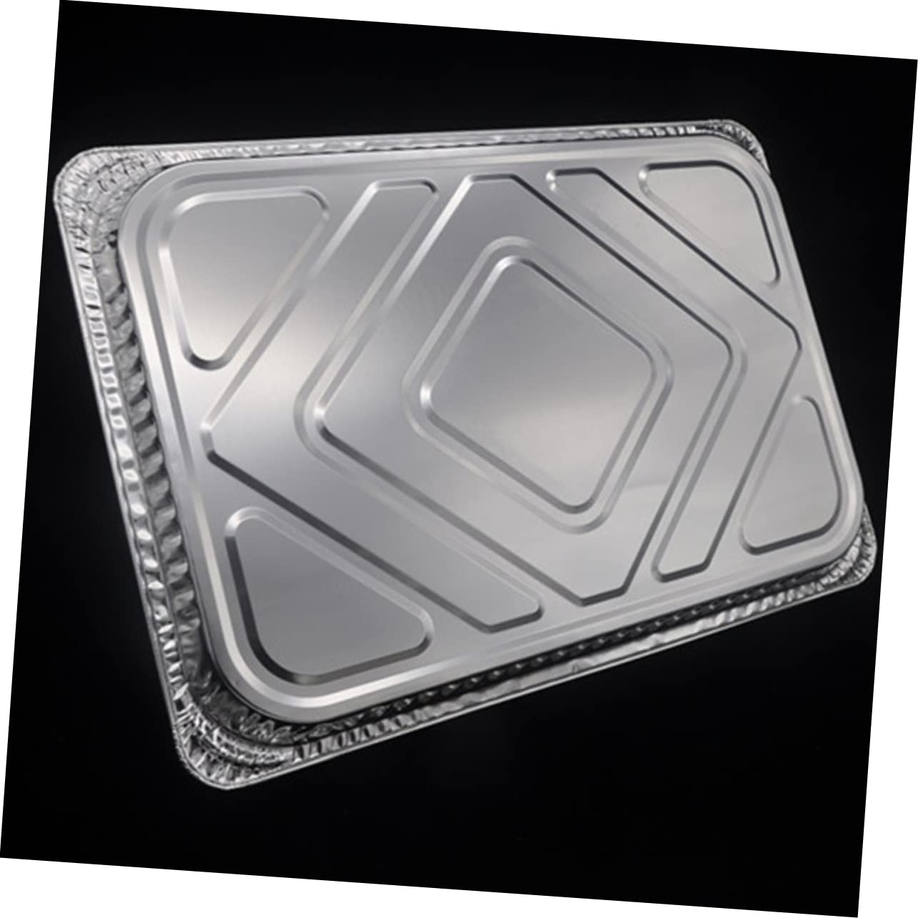 FELTECHELECTR 10 Pack Aluminum Foil Grease Pans for BBQ Easy to Clean Grill Drip Trays