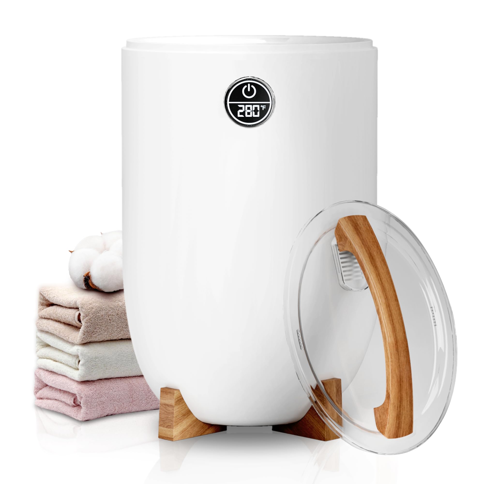 Large Towel Warmer for Bathroom, 23L Capacity with Led Timer & Temperature Control, Easy & Safe Design, Fast & Even Heating of Towels, Bathrobes and Blankets, Ideal Gifts for Her