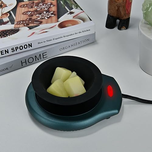 Miniatura 8 de ASAWASA Calentador de velas derretidor de cera para tarro grande, libera de forma segura aromas sin llama, cera de vela se derrite rápidamente,