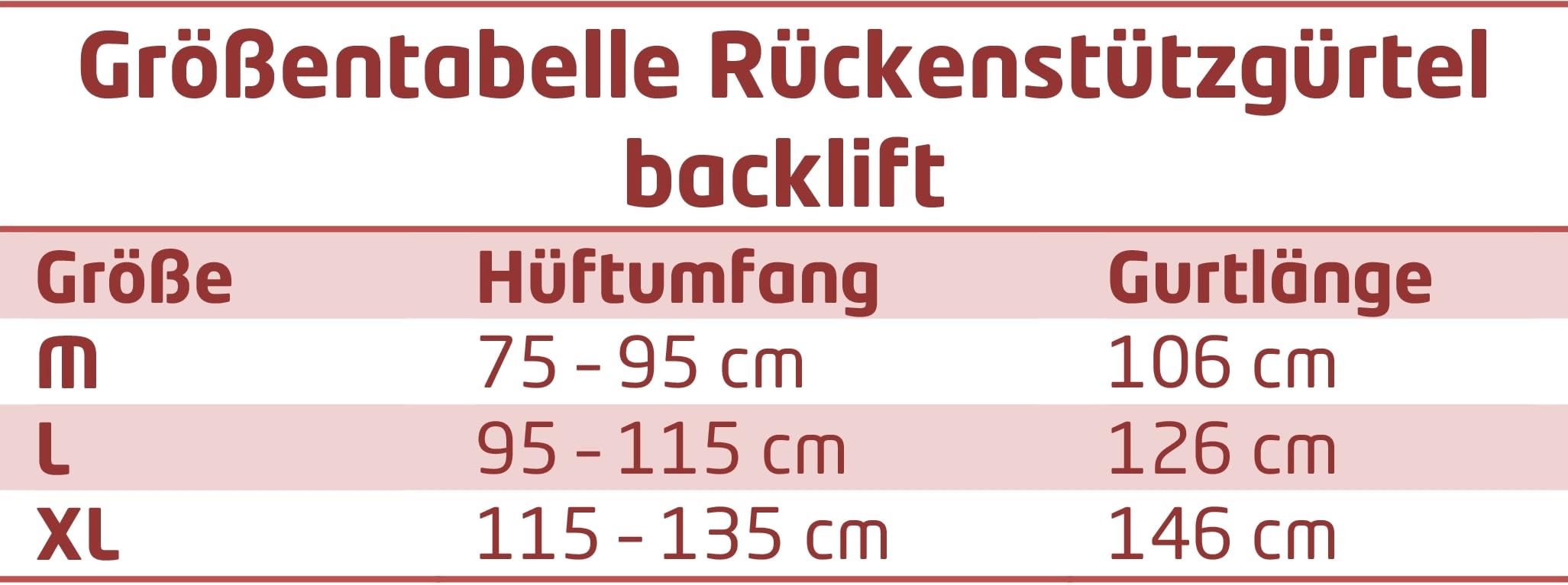 Rückenstützgürtel Backlift - Premium Lendenwirbelstütze (XL)