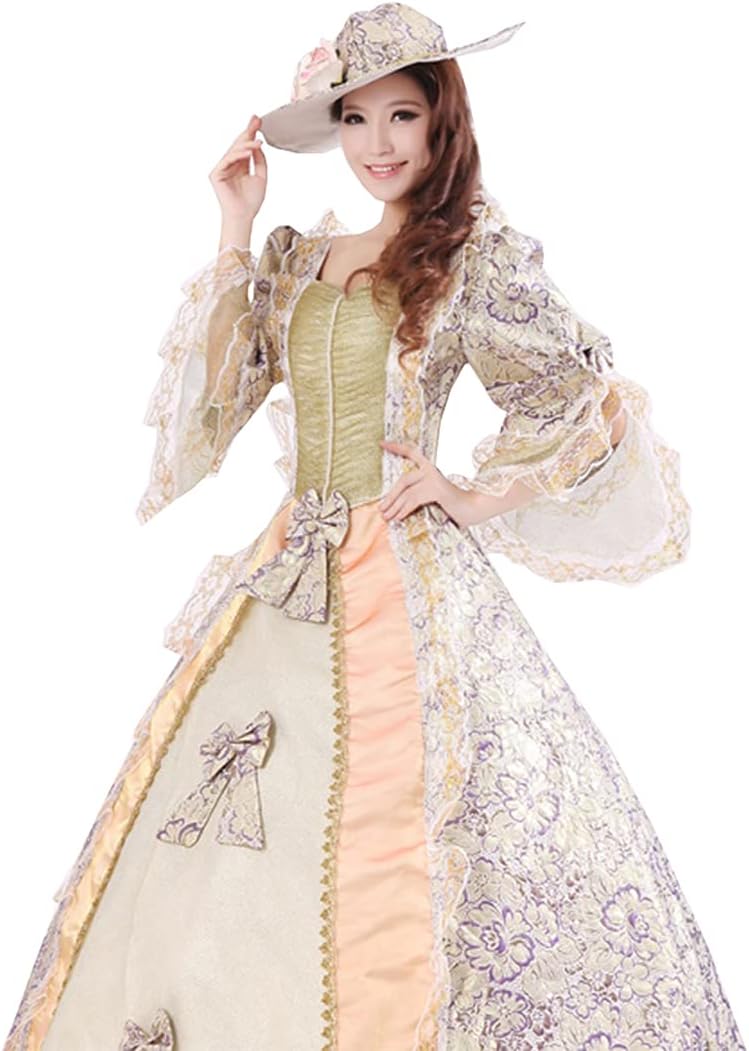 Ez-sofei Victorian Renaissance Medieval Dress For Women Cosplay Costume