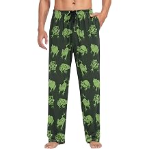 visesunny Mens 100% Cotton Pajama Bottoms Lightweight Lounge Pant with Pockets Soft Sleep Pj Pants for Men