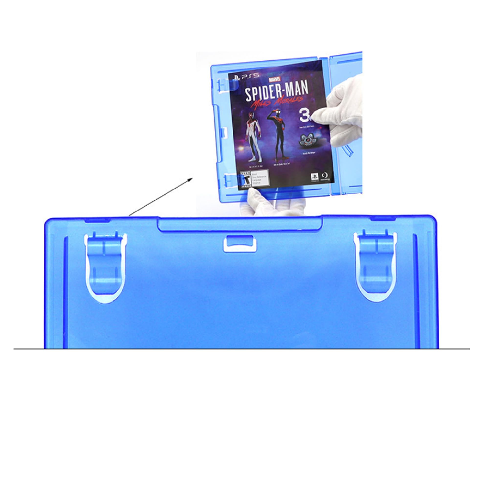 HOUSSE DE REMPLACEMENT POUR JEUX pour SONY PLAYSTATION 4/5 PS4/PS5 Boîte Vide Bleue (1)