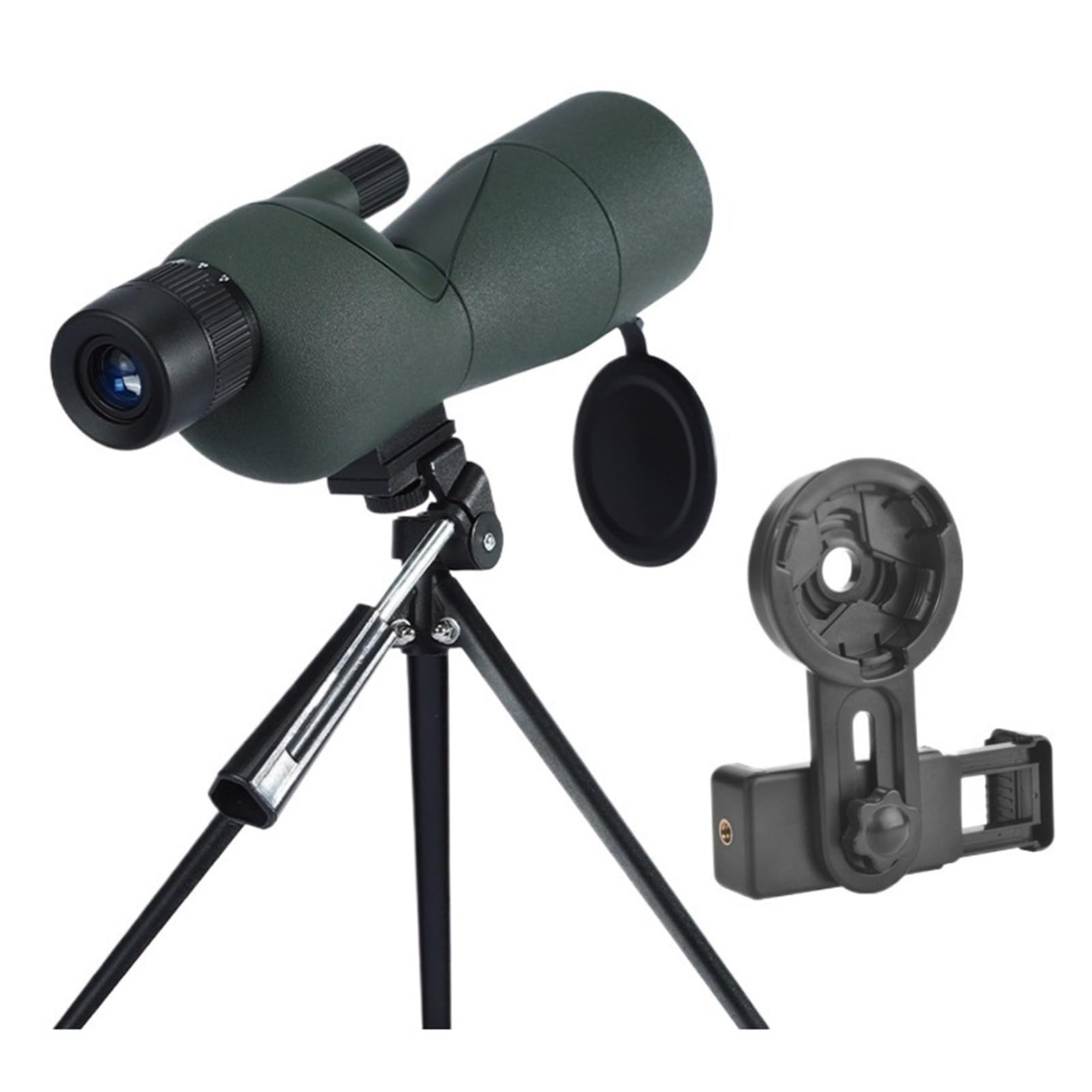 25-75x60 Zoom Luneta Obserwacyjna ED Soczewka Mocny Monokularowy Teleskop Pryzmatyczny Bak4 Do Biwakowania Na Świeżym Powietrzu Obserwacja Ptaków Strzelanie Mocny Okular I PowięKszenie(Green)