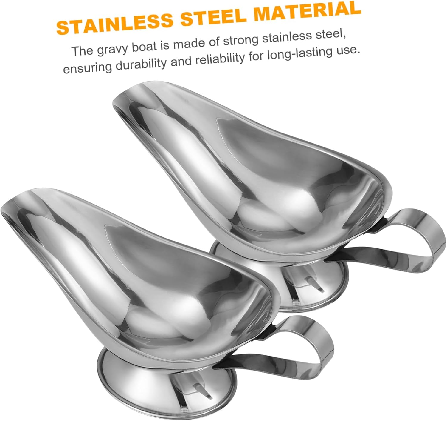 2pcs Stainless Steel Gravy Boat Large Serving Bowl Ladle Gravy Separator Jug for Sauce for Thanksgiving Christmas