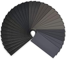 Sandpapper 120 till 3 000 korn torrt vått sandpapper för trä 23 x 8,6 cm, metallslipning och fordonspolering...