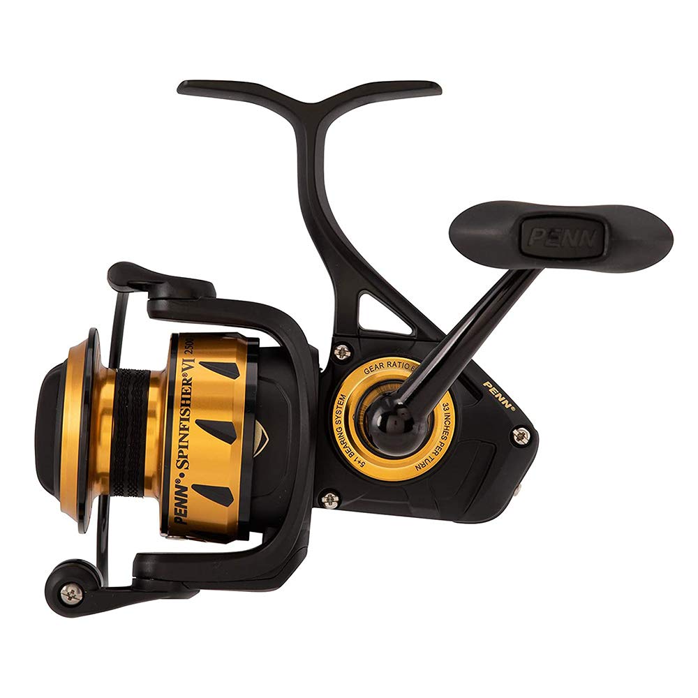Amazon.com : PENN Spinfisher VI Spinning Inshore Fishing Reel, HT-100 Front Drag, Max of 15lb | 6.8kg, Made with an All-Metal Reel Body and Spool Design, 2500, Black Gold : Sports & Outdoors Amazon.com : PENN Spinfisher VI Spinning Inshore Fishing Reel, HT-100 Front Drag, Max of 15lb | 6.8kg, Made with an All-Metal Reel Body and Spool Design, 2500, Black Gold : Sports & Outdoors