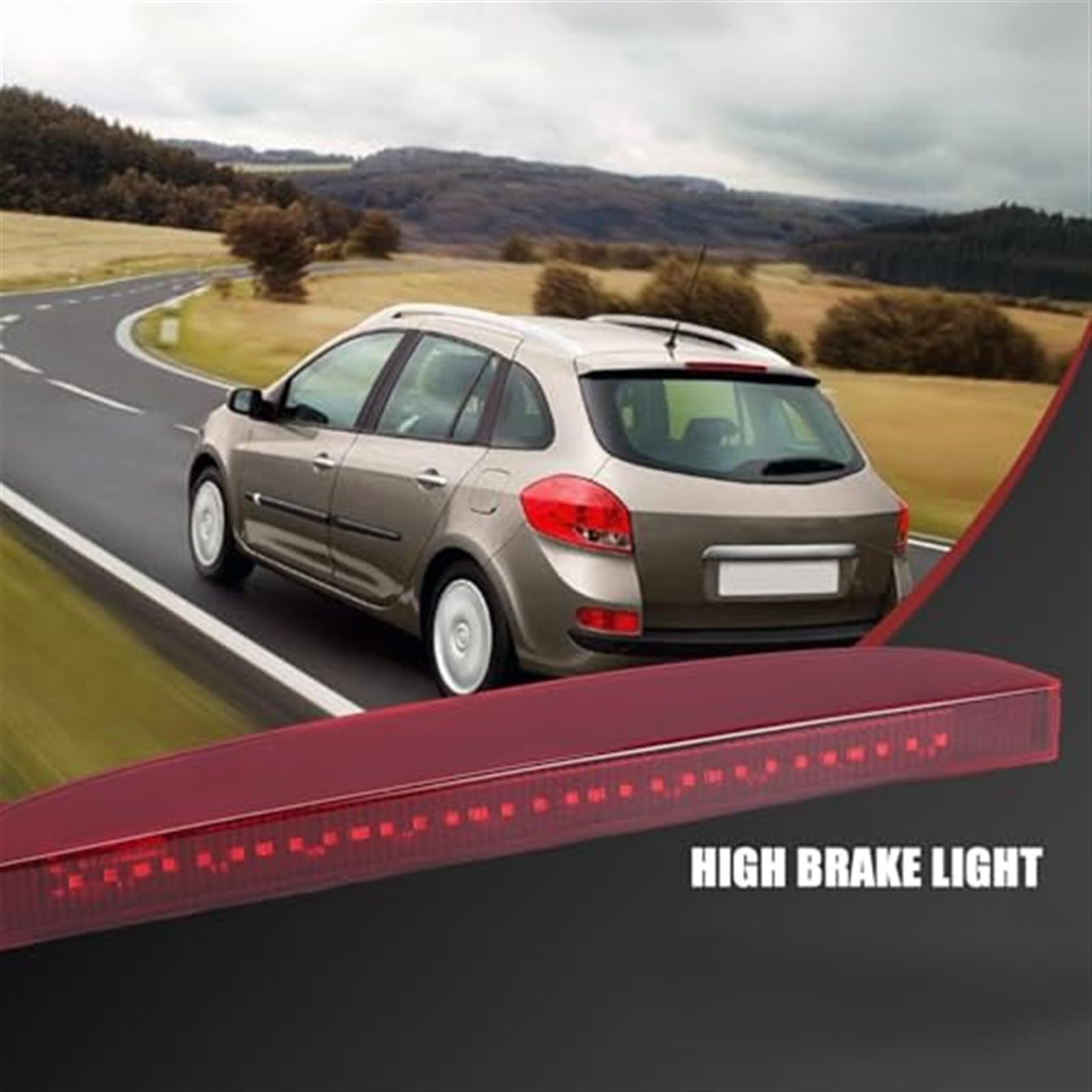 Luz trasera de coche de montaje alto, 12 LED, tercera luz de freno trasera, luz de freno, for Clio, for Mk II III 1998-2006 7700410753, tercera luz de freno