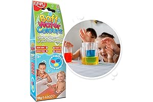 Zimpli Kids Pack of 9 Use Baff Water Colours Changing Bath Drops