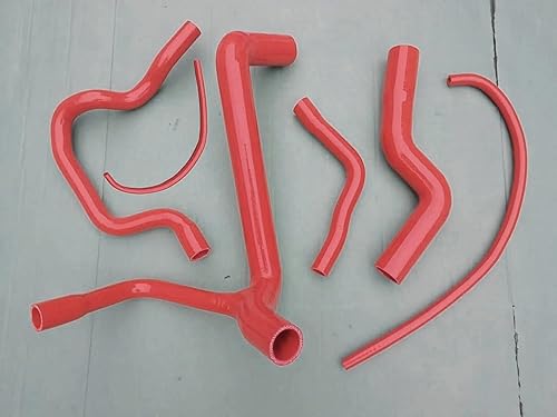 Manguera del calentador del radiador para Mercedes-Benz W201 190 E 1.8 2.0 2.3 1982-1993 con AC A 2015012382 2015016682 2018320594 1238327594 (rojo)