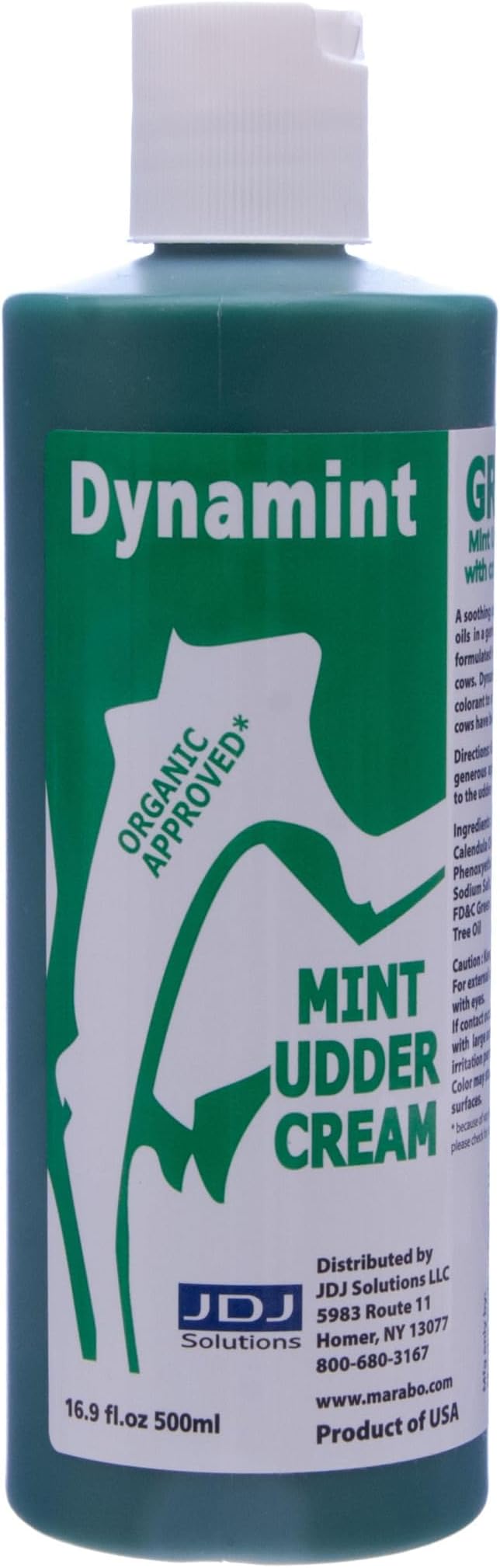 DYN500-GR Dynamint Mint Udder Cream Green, 500ml
