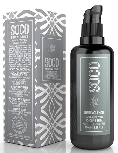 Miniatura 2 de Aceite corporal de lujo para piel sensible y seca con jojoba, tratamiento hidratante nutritivo natural con aceites puros prensados en frío, para