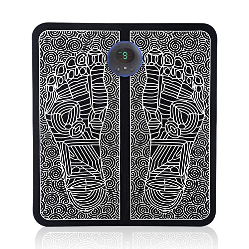 zhgzhzwlf Masajeador De Pies EMS De 6 Modos 9 Niveles De Intensidad Masajeador De Pies Shiatsu Portátil Eléctrico para Relajar Los Músculos De La Rigidez Estimular La Circulación Sanguínea Cover