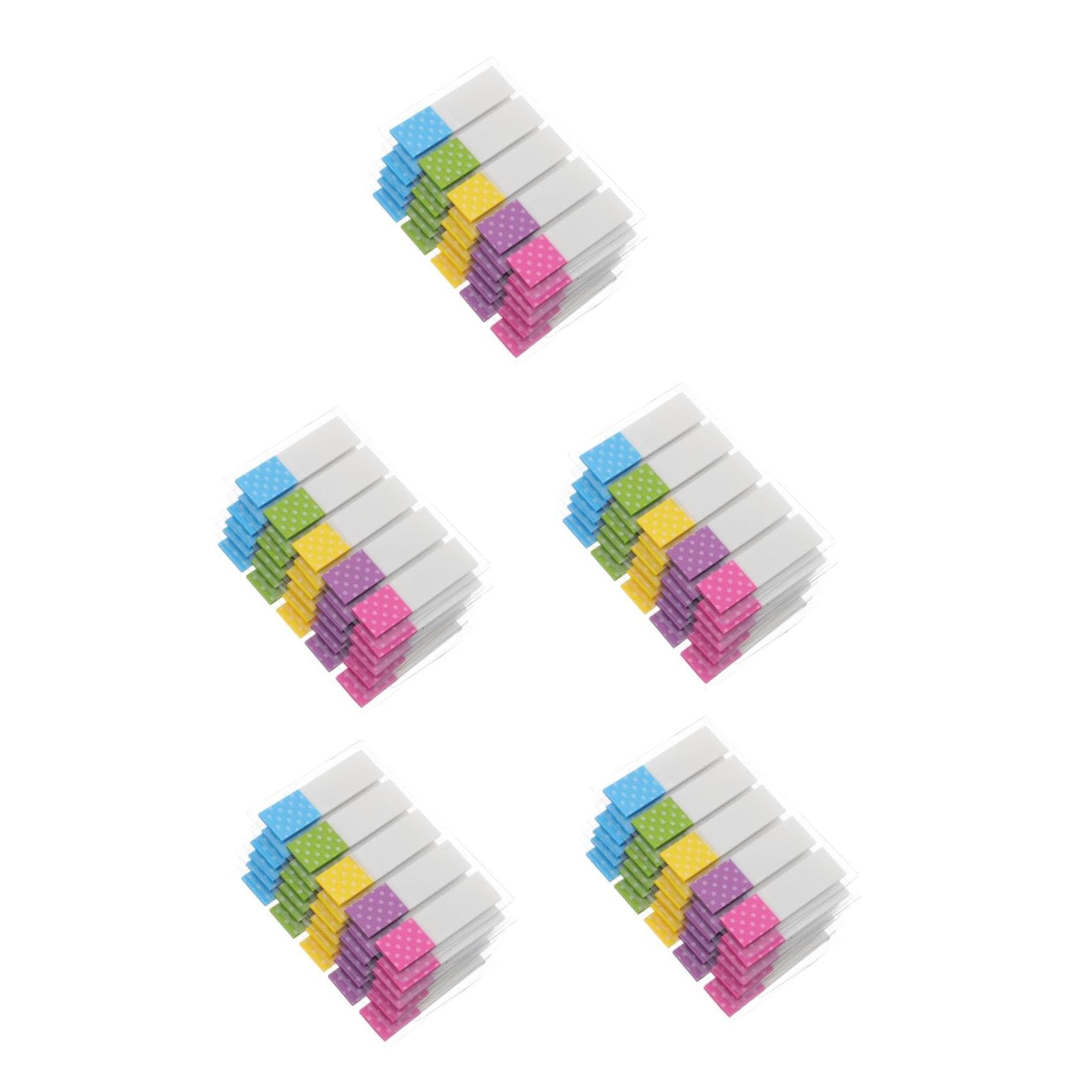 Abaodam 30packungen Pack Haftmarker Index-tags Transparente Seitenmarker Für Notizen Und Bücher Praktische Und Wiederverwendbare Markierungssticker Aus Pet Für Schule Büro Und Zuhause