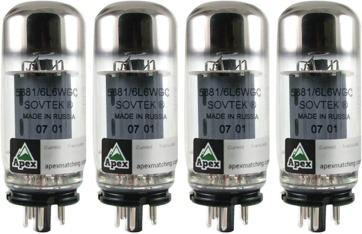 Sovtek 5881 / 6L6WGC Vacuum Tube, Matched Quad