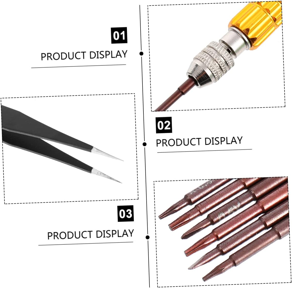 jojofuny 13pcs Tool Kit Multi-functional Screwdriver for Smartphone Tablet Repair Includes Pry Tools Random for
