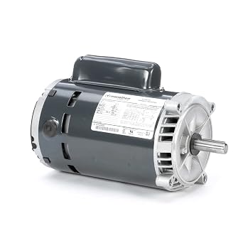 Marathon C332 56C Frame Open Drip Proof 5KC39NN50X Oil Burner Motor, 3/4 hp, 3600 RPM, 115/230 VAC, 1 Phase, 1 Speed, Ball Bearing, Flange Mount, Capacitor Start