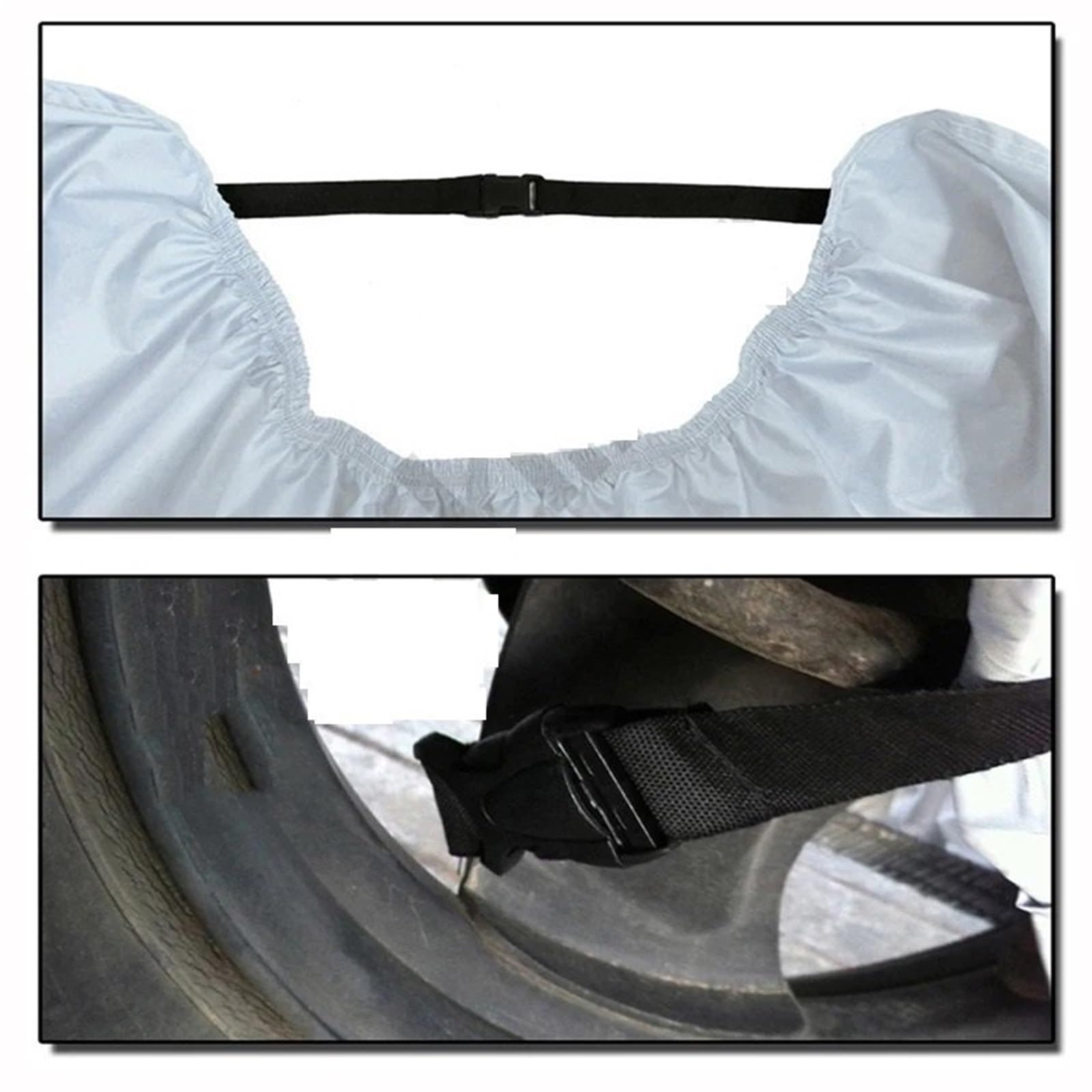 Funda para Moto Protector Cubierta Tela Resistente al Desgaste para Exterior, Scooter 190T, protección UV, a Prueba de Polvo, para Todas Las Estaciones, para Moto(Orange,M for 1600mm-1800mm)