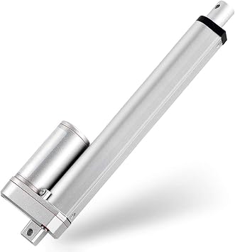 Linear Actuator Motor DC 12V/24V Heavy Duty Stroke 50-900mm Low Noise IP65 Waterproof for Auto Car RV Opener Lift Tables Equipment Vessels MedicalSize400mm-10mm/s-1000N100kG,Color12V