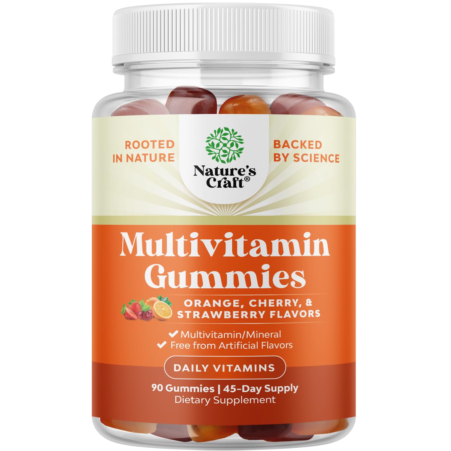 Multivitamin Gummies for Adults - Halal Multivitamin Gummy with B12 Biotin - Gelatin-Free Gummy Multivitamins for Men & Women - Vitamin Gummies with Zinc & Vitamin D - Non-GMO Gluten-Free - 90 Count