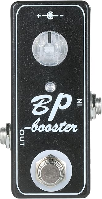 Funien Guitar Pedal, Audio Mini Guitar Pedals BP Booster Clean Boost Effect Type True Bypass Switching for Guitar Bass Electro-acoustic Products, Black