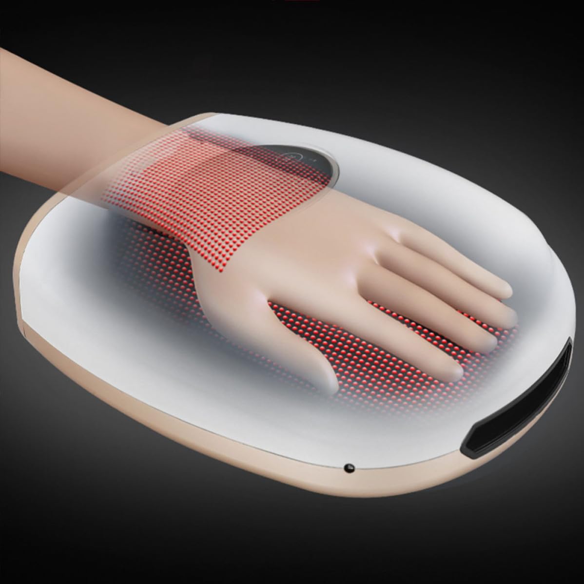 Elektrisches Handmassagegerät für Handflächen und Gelenke 6w Weiß