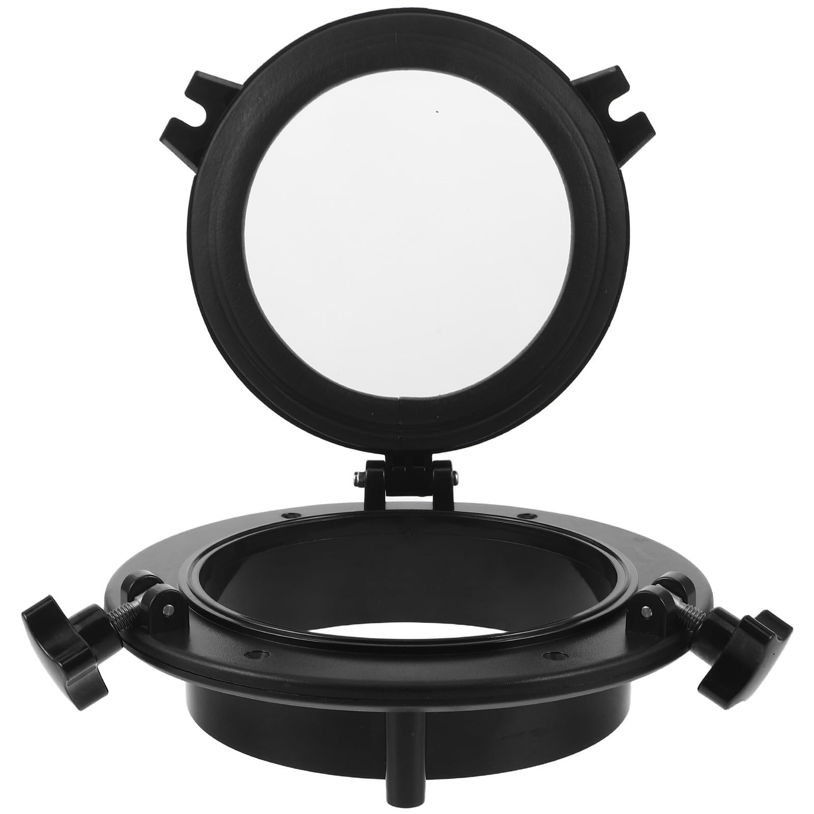 ifundom Tapa de Ojo de Buey de Barco Redonda 20,9cm Negro