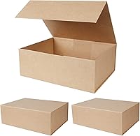 Vista 63 de Aimyoo Caja de regalo plegable azul marino con tapas de cierre magnético 13.8x9x4.3 pulgadas, cajas grandes para propuesta de dama de honor