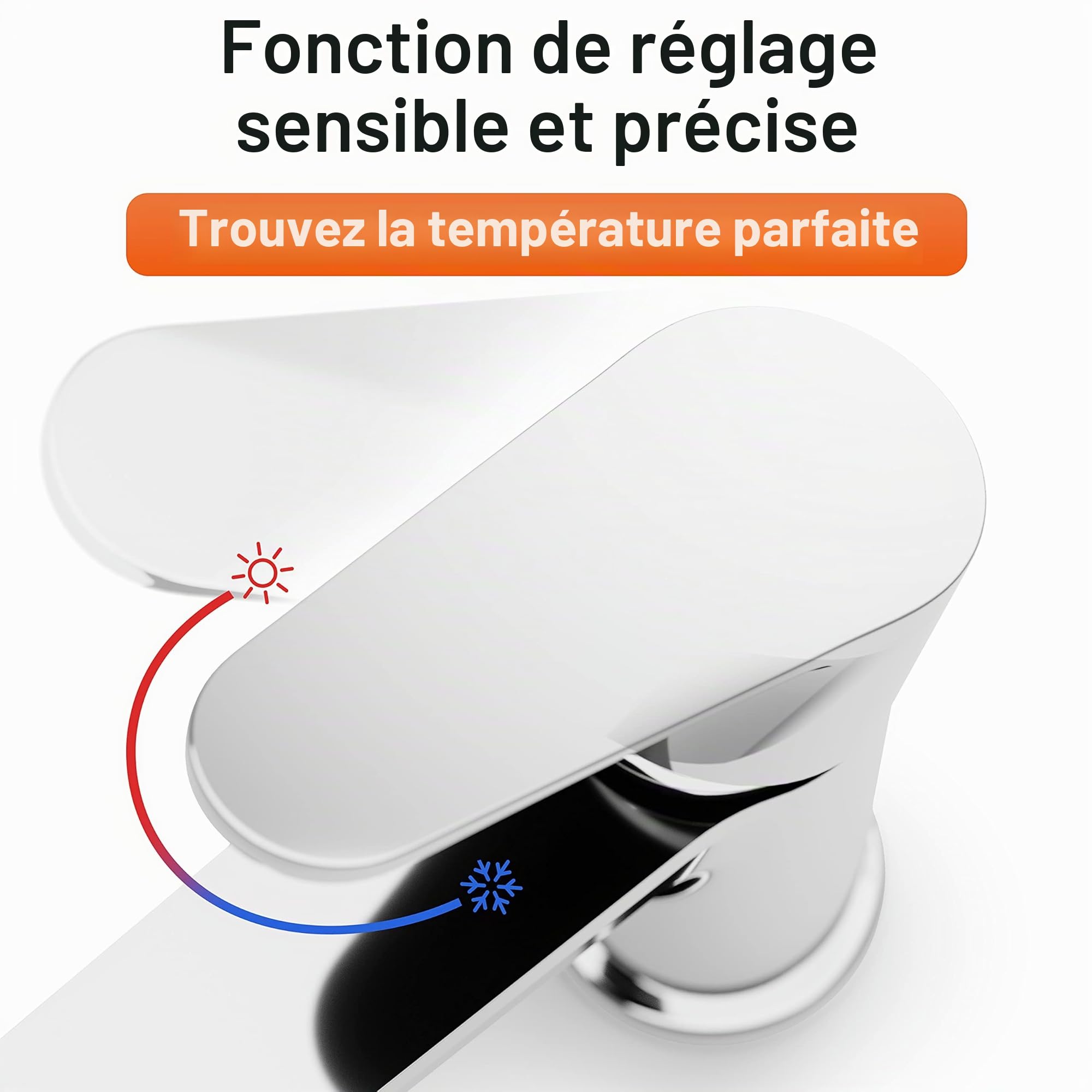 EISL NI075CALCR Claudio Mitigeur de lavabo avec bonde de vidage Pop-up Chromé