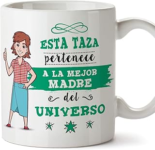 MUGFFINS Mama Tazas Originales de café y Desayuno para Regalar a Madres - Esta Taza Pertenece a la Mejor Madre del Univers...