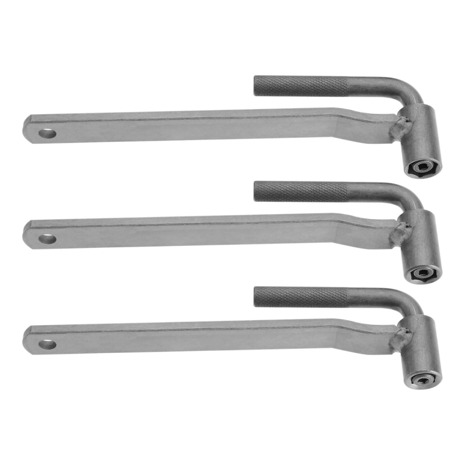 ECSiNG 3Pcs Engine Valve Adjustment Tool 8mm/9mm/10mm Hex 3.1mm/3mm/3.5mm Square Hole Motorcycle Engine Screw Spanner Valve Wrench Socket Repair Tool